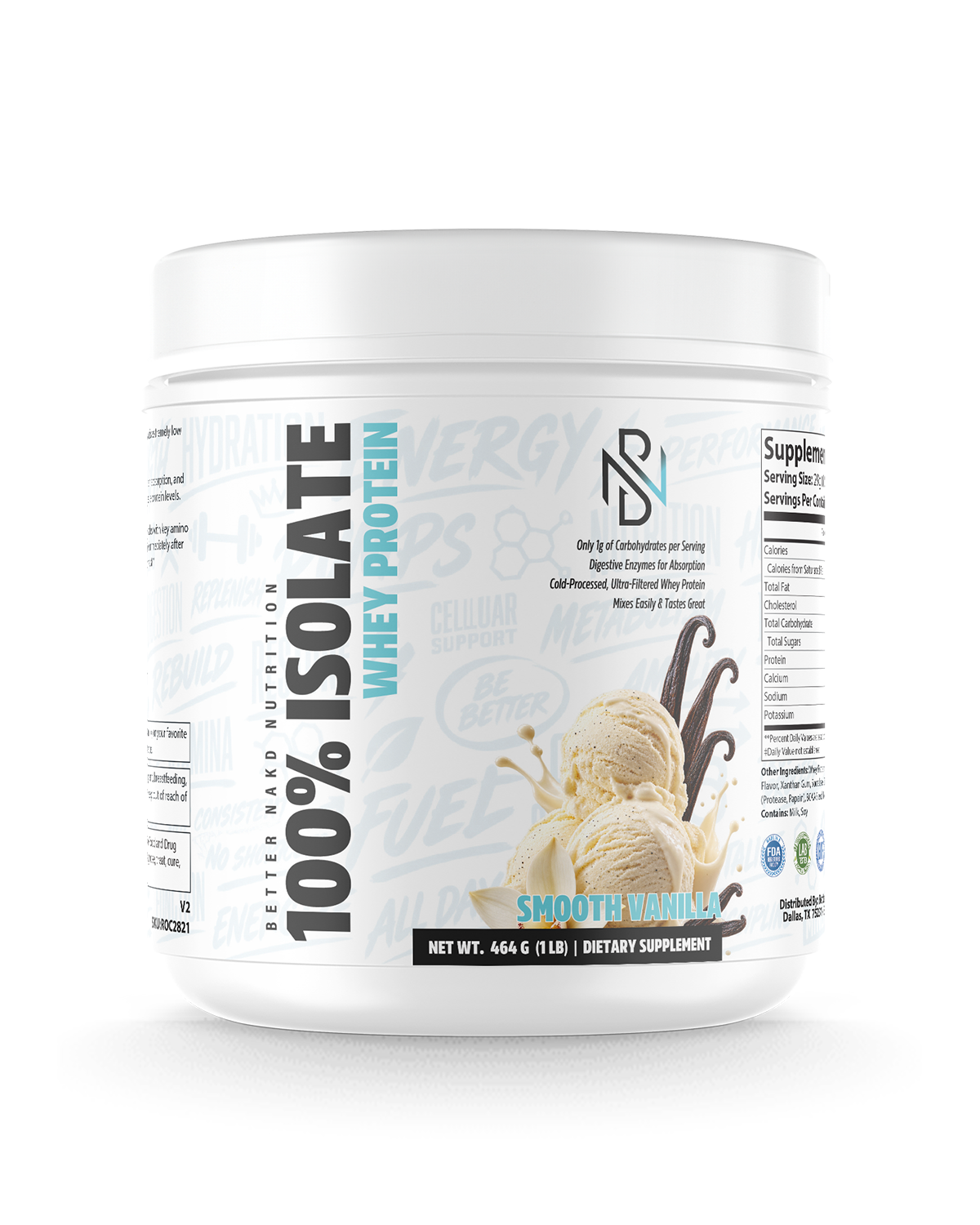 100% Isolate Whey Protein – Smooth Vanilla