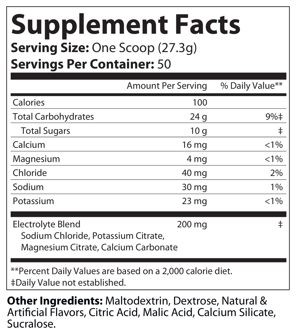 Recovery Carbs + Electrolytes — Paradise Punch