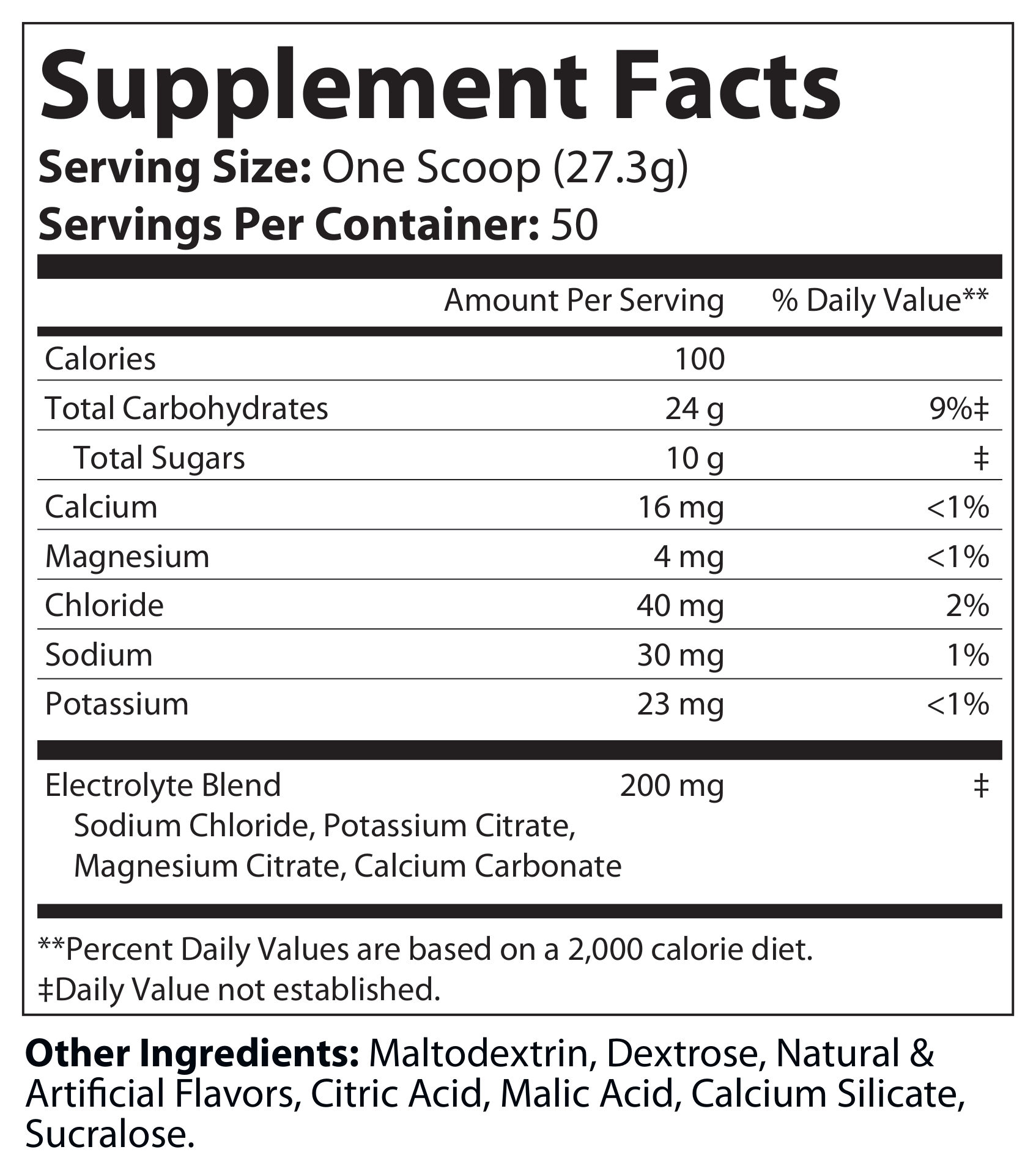 Recovery Carbs + Electrolytes — Paradise Punch