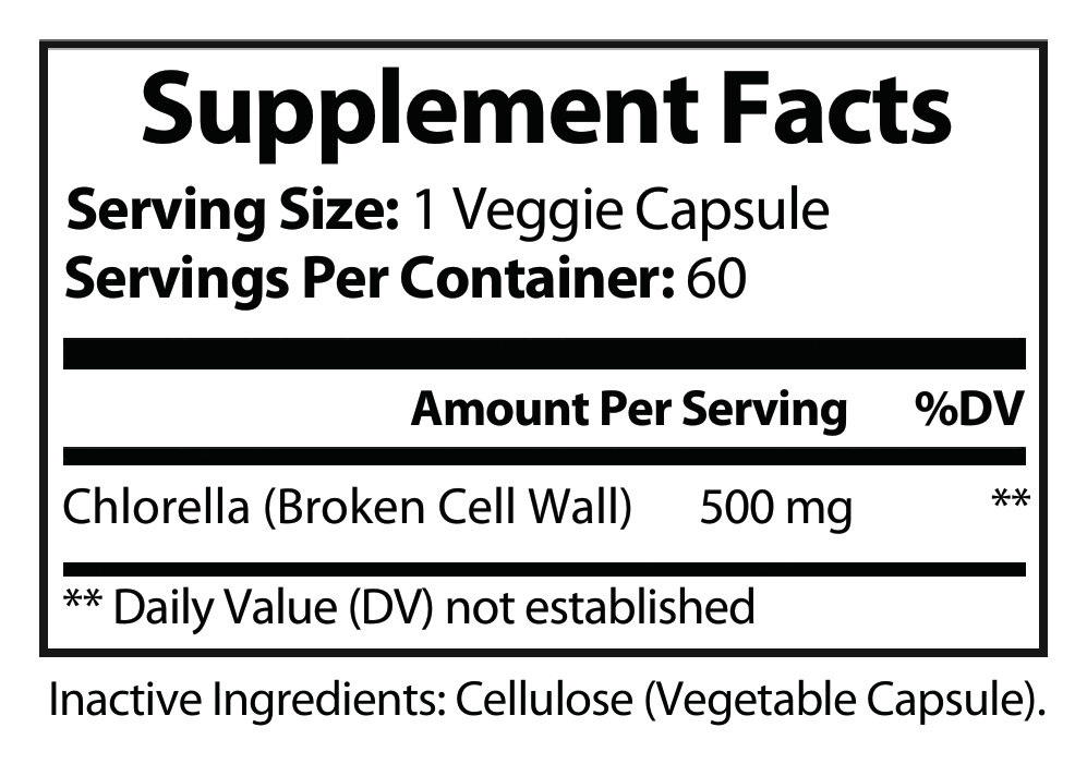 Chlorella - Broken Cell Wall 500mg