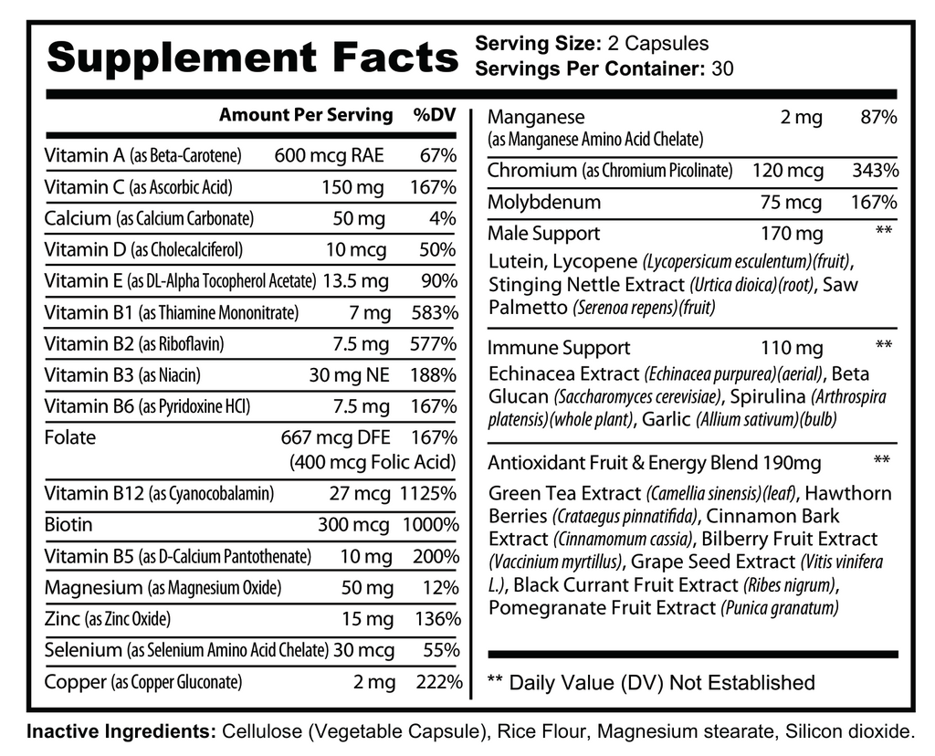 Men’s Daily Multivitamin