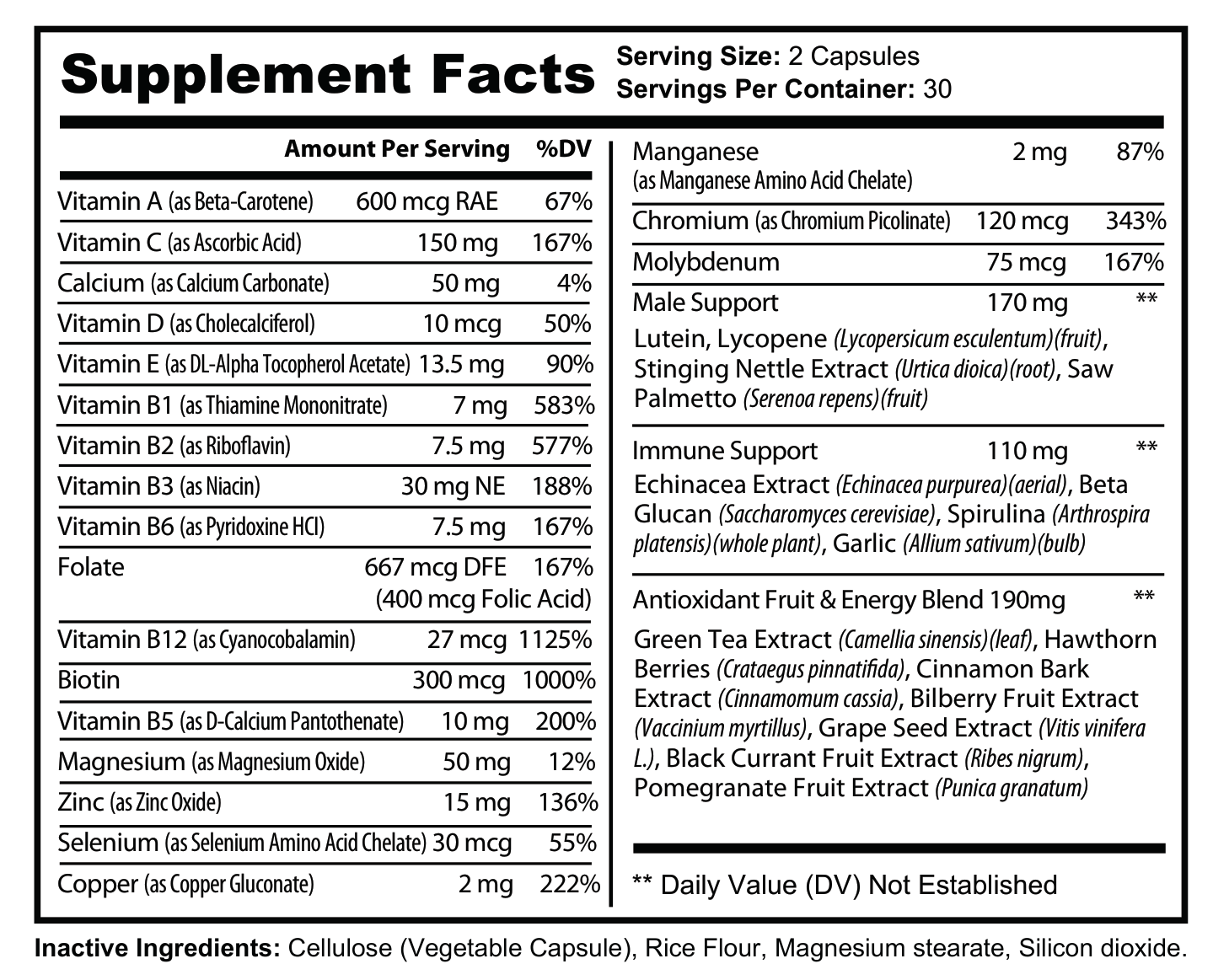 Men’s Daily Multivitamin