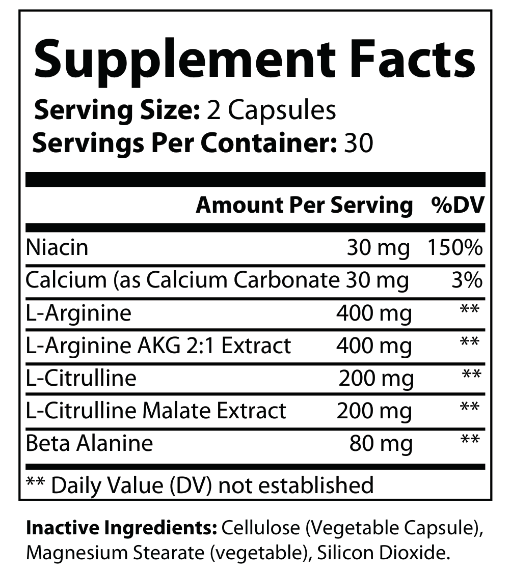 L-Arginine Blood Flow Matrix