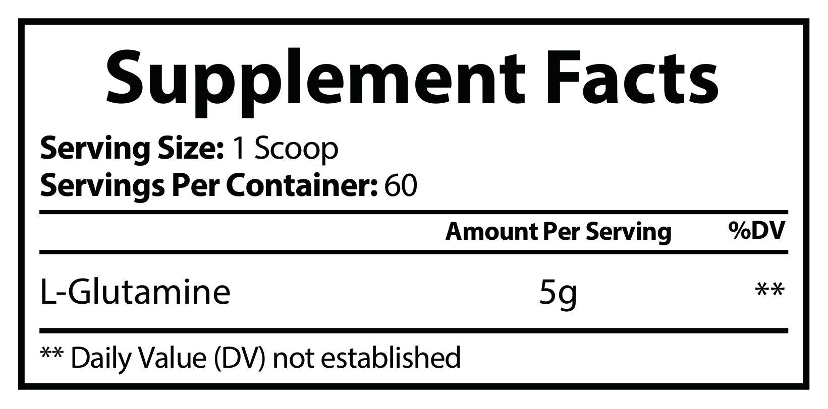 L-Glutamine Powder — Unflavored