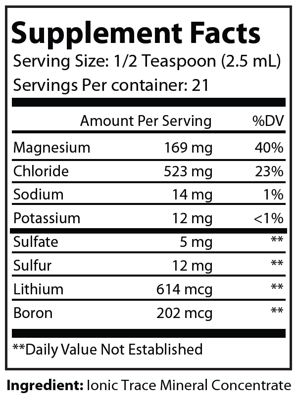 Ionic Trace Minerals - Mineral Complex
