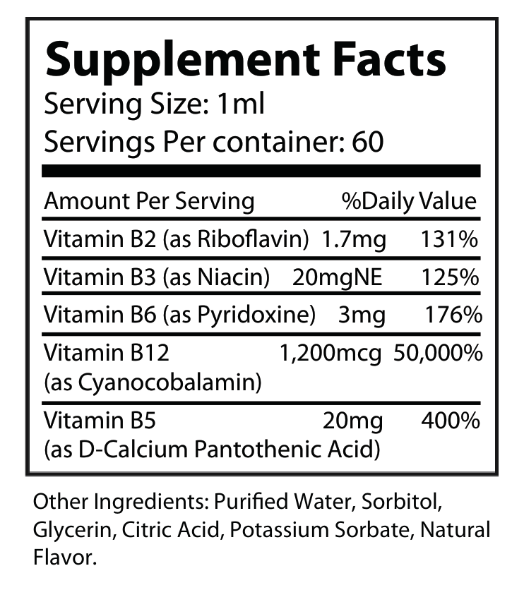 Vitamin B-12 - Premium B Complex Liquid