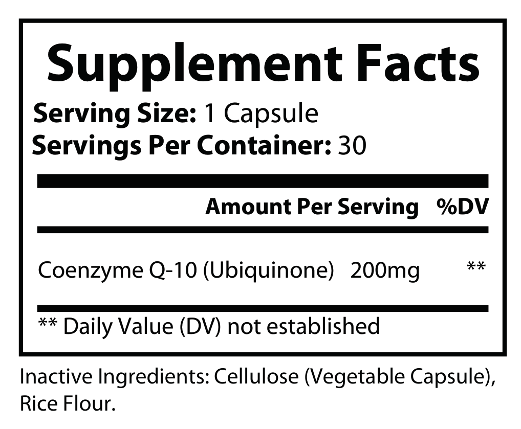 CoQ10 - Ubiquinone 200mg