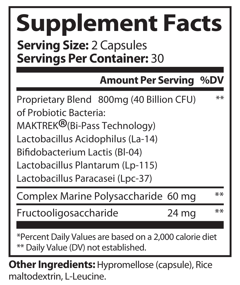 Probiotic 40 — 40 Billion CFU