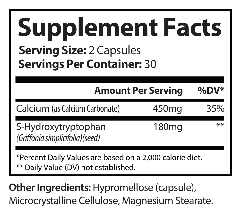 5-HTP 630 mg Per Serving